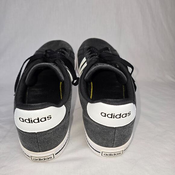 Adidas Canvas Sneakers Men's 13 Black White Stripe Lace Up FW7033 - Picture 13 of 13